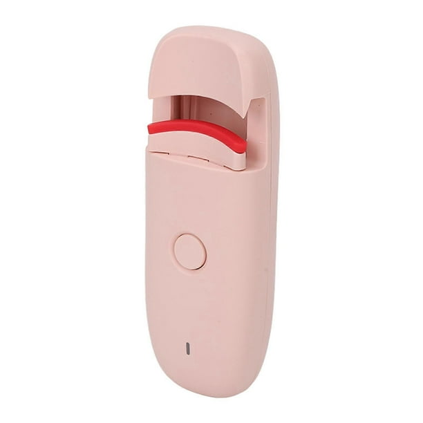 Heated Eyelash Curler Small Portable USB Charging Constant Temperature Lasting Styling Electric Eyelash Curler Pink