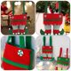 thumbnail image 3 of Small Fabric Pouches Christmas Party Favor Bag Non-Woven Fabrics Red 45x28cm 6Pcs, 3 of 5