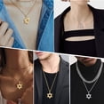 thumbnail image 2 of Jewmon Jewish Star of David Pendant Necklace Women Magen David Hexagram Charm Amulet Jewelry Gift, 2 of 8