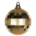 thumbnail image 1 of Vickerman M151608 Gold Shiny Matte Mirror Ball Ornament, 5.5 in., 1 of 2