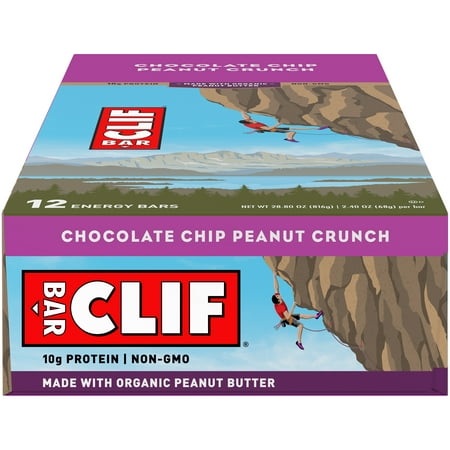 CLIF Bar® Chocolate Chip Peanut Crunch Energy Bars 12-2.4 oz. Bars