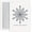 Ornate Silver Snowflake, variant on Masterpiece Studios Holiday Collection 18-Count Boxed Christmas Cards With Foil-Lined Envelopes, 7.8" x 5.6", Embossed Ornate Silver Snowflake (936200)
