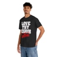 thumbnail image 4 of DJH Apparel | Love Thy Neighbor: No Exceptions Christian Unisex Cotton Tee, 4 of 8