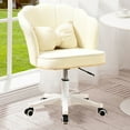 thumbnail image 5 of Swivel Chair with Wheels Faux Leather Soft Cushion Height Adjustable 360-Degree Swivel Rolling Stool Drafting Work SPA Salon Bar Cafe Home Office Stool Lanzxj, 5 of 7
