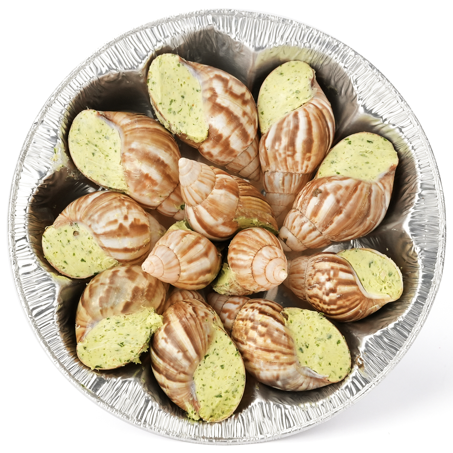 Escargot Snail Shells with Achatines in Garlic Butter 12 pcs. (3.5 oz