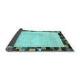 thumbnail image 2 of Ahgly Company Indoor Round Solid Light Blue Modern Area Rugs, 7' Round, 2 of 4