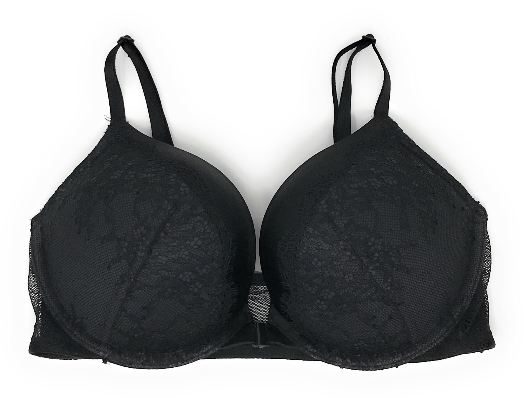 Victoria's Secret Bra Underwired 32DD Black Tan Satin Women's Push Up  Animal Pri Size undefined - $11 - From Alexis
