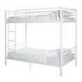 thumbnail image 5 of Walker Edison Premium Twin Over Twin White Metal Bunk Bed, White, 5 of 8