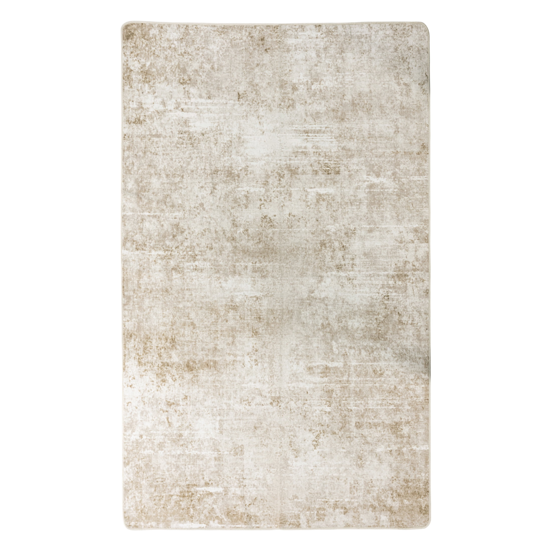 SONORO KATE 3'x5' Area Rugs for Living Room, Machine Washable Oriental Vintage Non Slip Soft Indoor Area Carpet, Beige