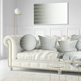 thumbnail image 3 of Designart White Symmetrical Fractal Flower - Abstract Throw Pillow - 12x20, 3 of 5