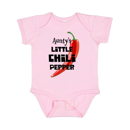 

Inktastic Aunty s Little Chili Pepper Gift Baby Boy or Baby Girl Bodysuit