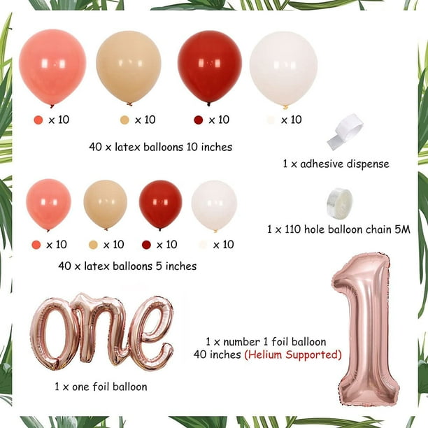 Kit de 6 Ballons - 1er Anniversaire - Garçon - Décorations