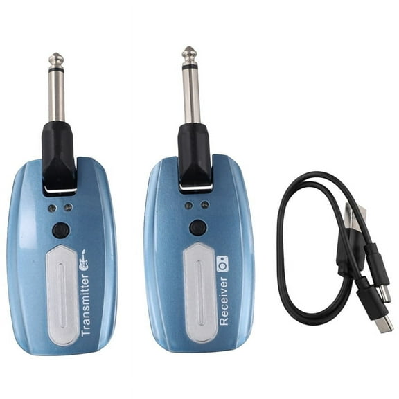 Guitar Wireless System USB Rechargeable Wireless Guitar Transmitter Receiver Electric Guitar Bass Wireless System,B