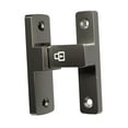 thumbnail image 2 of Pestillo de puerta de , cerradura de perno para puertas, herrajes de metal luminoso, pestillo abatible, cerradura de puerta de seguridad para Gris, 2 of 8
