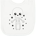 thumbnail image 2 of Inktastic Happy Halloween Spooky Skeleton and Stars Newborn Bib, 2 of 3