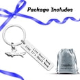 thumbnail image 4 of Keychain Gift for Shark Shark Lover Gift Shark Stuff Diver Gift Shark Colleague Jewelry Gift Birthday Gift for Coworker Friend Live Every Week Like It's Shark Week Keyring Christmas Gift for Men Women, 4 of 4