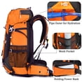 thumbnail image 4 of Sac à Dos de Voyage Randonnée Camping 60 L avec Housse de Pluie, Sac à Dos Résistant à l'Eau, Sac à Dos d'Escalade pour Hommes Femmes, 4 of 13