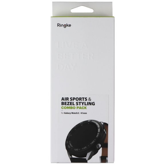 Ringke Air Sports   Bezel Styling Combo for Galaxy Watch 3 Case, Galaxy Watch 3 41mm Cover - 10-Black