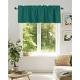 thumbnail image 6 of Aventurine Valances for Windows Emerald Green Solid Color Valance Rod Pocket Light Filtering Short Window Treatments Curtains for Kitchen Bathroom Living Room Bedroom, 1 Panel, 60 x 18 Inch, 6 of 7