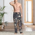 thumbnail image 4 of Salouo Wildflower Watercolor 1 Print Pajama Pants for Men, Lounge Pants Elastic Waistband Casual Men's sleepwear Loungewear Sleep Pajama Pant -Medium, 4 of 7