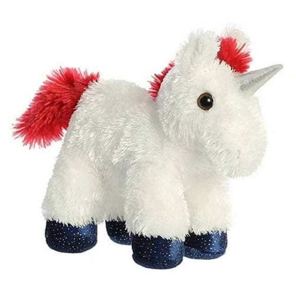 Aurora - Small White Mini Flopsie - 8" Star Unicorn - Adorable Stuffed Animal
