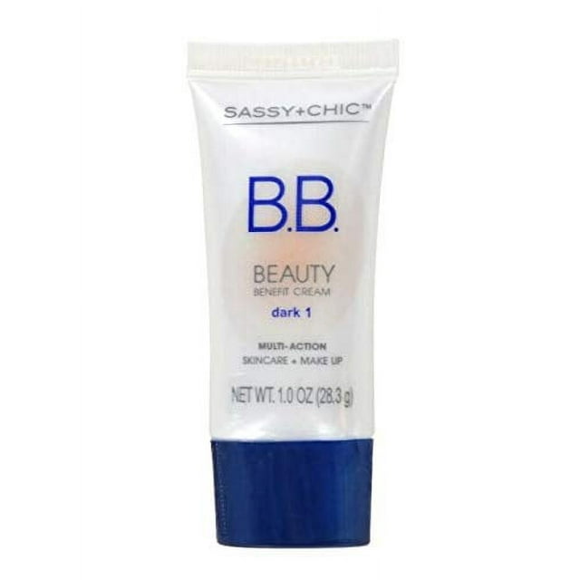 Sassy and Chic B.B. Cream Cuidado de la piel multiacción más maquillaje (Oscuro 1)