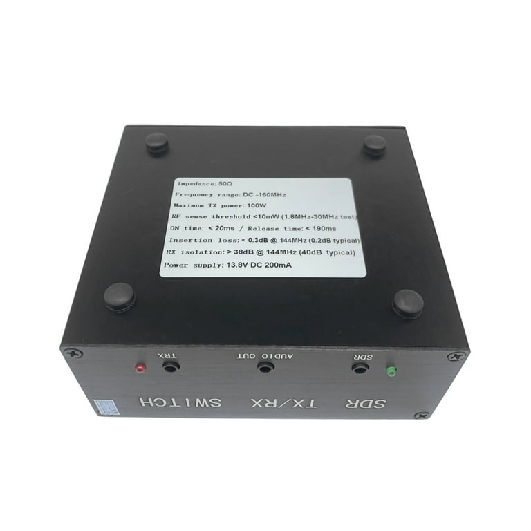 Dazzduo SDR transceiver,Alloy Portable SDR SDR Antenna Sharer Equipment  Switch Antenna Sharer Portable SDR Radio 160MHz 100W Alloy 100W Alloy  Portable 