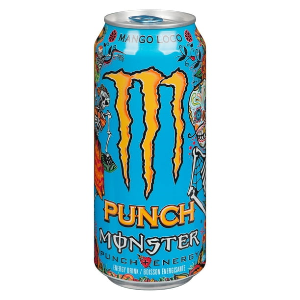 MONSTER ENERGY, Mango Loco, 473mL, Can, 473 mL