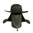 thumbnail image 3 of SPRING PARK Unisex Men Women Summer Outdoor Anti mosquito Sun Neck Face Cover Flap Cap Wide Brim Hiking Fishing Hat, 3 of 6