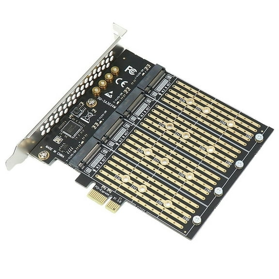 FOR 1PCS 1 Piece 10 Gbps To PCI Express X1 Adapter PCI-E M.2 Expansion Card Riser B Key M2 M.2 4 Port NGFF SATA SSD