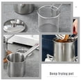 thumbnail image 3 of SHISUYAN 1 Set Household Frying Pot Large-capacity Frying Pot Metal Fryer Stainless Steel Deep Fryer, 3 of 9