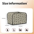 thumbnail image 5 of Kdxio Bees And Chamomile Print Toaster Cover Bread Machine Cover Fits for Most Standard 2 Slice Toasters,Keep Toaster Free From Dust And Fingerprint Oven Dustproof Cover, 5 of 7
