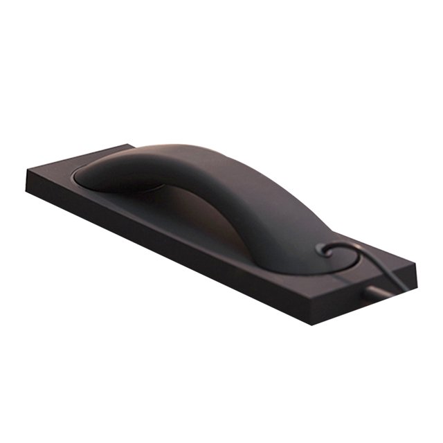 kurtrusly Récepteur de Téléphone Classique Équipement d'Écouteurs Rétro Professionnel Combiné Externe Accessoires Récepteurs Appareils Noir