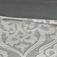thumbnail image 4 of Izzovium Silver 8-Piece Jacquard Comforter Set Queen, with Euro Shams and Decorative Pillows for Year-Round Comfort, 4 of 10