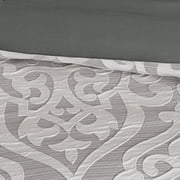 Bedding Sets 8 Piece Jacquard Comforter Set Silver/Silver King,Bed Sets