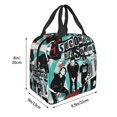 thumbnail image 3 of 5 Seconds Of Summer 5sos Lunch Bags Lunchbox Portable Tote Bag Insulated Bento Bag Reusable Meal Holder, 3 of 9