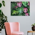 thumbnail image 3 of Fenyluxe Leaves Plant Jungle Canvas Wall Art Ready to Hang for Home Decor - Ideal Gift for Various Occasions 16x12in, 3 of 6