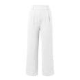 thumbnail image 4 of RUTAYY Women's Casual Pants with Pockets Comfortable Loose Fit Straight Leg Everyday Wear Trendy Vibrant Trousers, 4 of 5