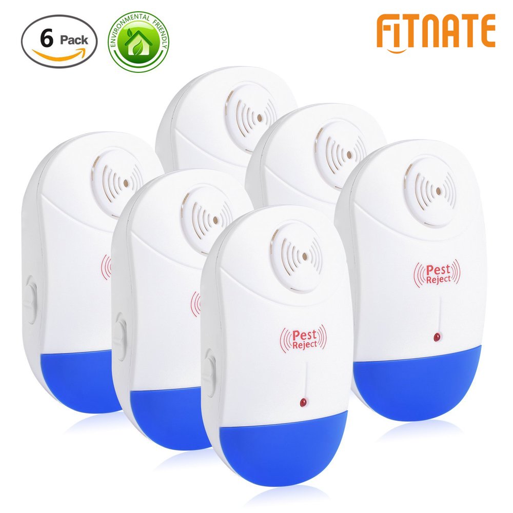 Fitnate Pest Repeller 6 Pack, Electronic Indoor Pest Control Plug In