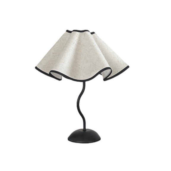 Foldable Petal Table Lamp, 15.4-Inch USB Powered Warm Light Bedside Nightstand Lamp with Adjustable Shade for Bedroom and Desk, White