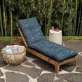 thumbnail image 3 of ARDEN earthFIBER Outdoor Tufted Chaise Cushion, 22 x 76, Rain-Proof, Fade Resistant, Cushion for Chaise Lounger Sapphire Blue Ridge Paisley, 3 of 10