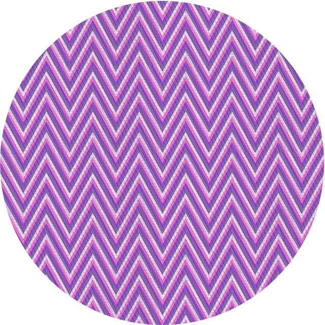 Ahgly Company Tapis Rond Lavable en Machine Intérieur Transitionnel Lilas Violet Vif, 5 Pieds Rond