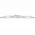 thumbnail image 2 of KoolJewelry Sterling Silver Fancy Long Cable Bracelet (3.5 mm, 7.5 inch), 2 of 4