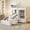 White, variant on Harper & Bright Designs Twin Size Bunk Bed with Hydraulic Bed and Wardrobe, Wooden Bunkbed with 6 Drawers & Storage Shelves, Full-Length Guard Rail, Gray