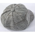 thumbnail image 3 of YooGuoGuo Thick Plaid Woolen Newsboy Cap Vintage Casual Visor Berets 8 Panel Paperboy Hats for Women Ladies, 3 of 5