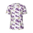thumbnail image 6 of Rocae Orchids Flowers for Men's Mesh Quick-Dry Short Sleeve Workout T-Shirt,Mens Crew Neck Tee Lightweight Soft Classic T Shirts X-Small, 6 of 9