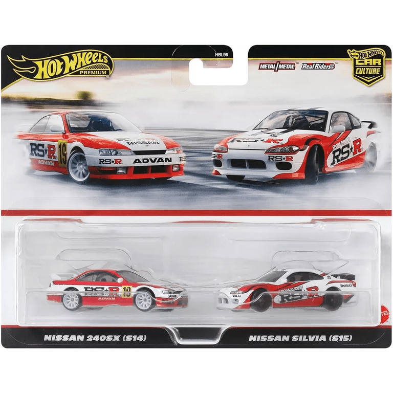 8セット！ホットウィール 2パック 240SX S14 シルビア S15 Hot Wheels Premium Car Culture 2-Pack RSR Nissan 240SX S14 and RSR