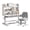Grey, variant on Koiauber Height Adjustable Ergonomic Learning Table with Tiltable Desktop,Large Storage Drawer,Bookshelf,Hand-Cranked Lift,Sturdy Student Workstation