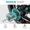 thumbnail image 3 of Heybike Mars Electric Bicycle Foldable 20" x 4.0 Fat Tire Electric Bike with 500W Motor, 624WH Removable Battery, 50 Miles Range, Dual Shock Absorber Ebike for Adults, 3 of 9