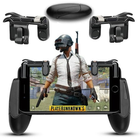 Phone Mobile Gaming Trigger Fire Button Handle + Mobile Game Controllers for Shooter Controller PUBG (Best Mobile Game Controller)